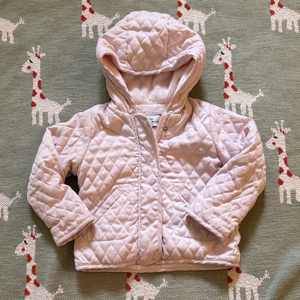 Widgeon Light Pink Barn Jacket w Hood 24M